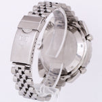 VINTAGE 1970's Heuer Autavia Skipper Chronograph Black 11063V 42mm Steel Watch