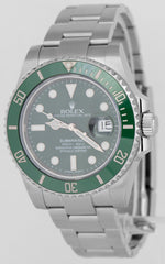 MINT 2018 PAPERS Rolex Submariner Date HULK Green Steel Watch 40mm 116610 LV BOX