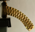 Ladies Rolex DateJust President Black 26mm BARK 18K Yellow Gold 6927 Watch