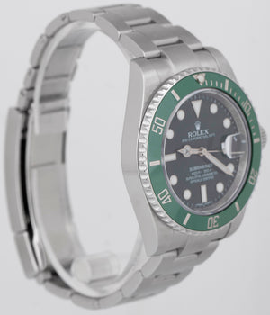 MINT PAPERS Rolex Submariner Date Hulk Green Ceramic Steel Watch 116610 LV BOX