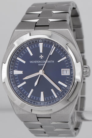 MINT Vacheron Constantin Overseas BLUE 41mm Stainless Steel Date 4500V Watch