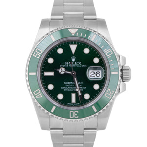 MINT PAPERS Rolex Submariner Date HULK Green Ceramic Watch 40mm 116610 LV BOX