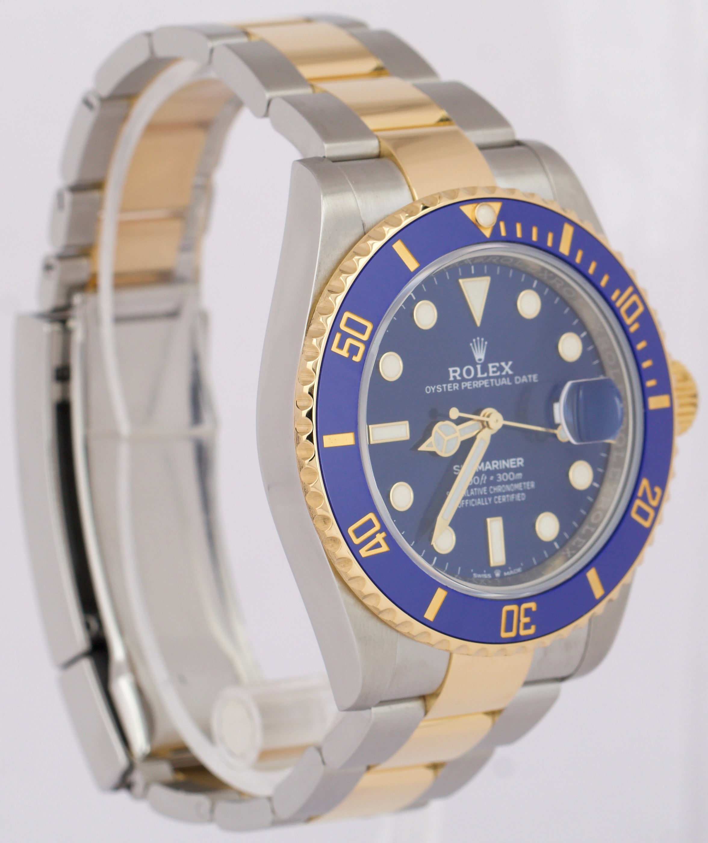 MINT NEW PAPERS Rolex Submariner Date 41mm Ceramic Two-Tone Gold 126613 LB BOX