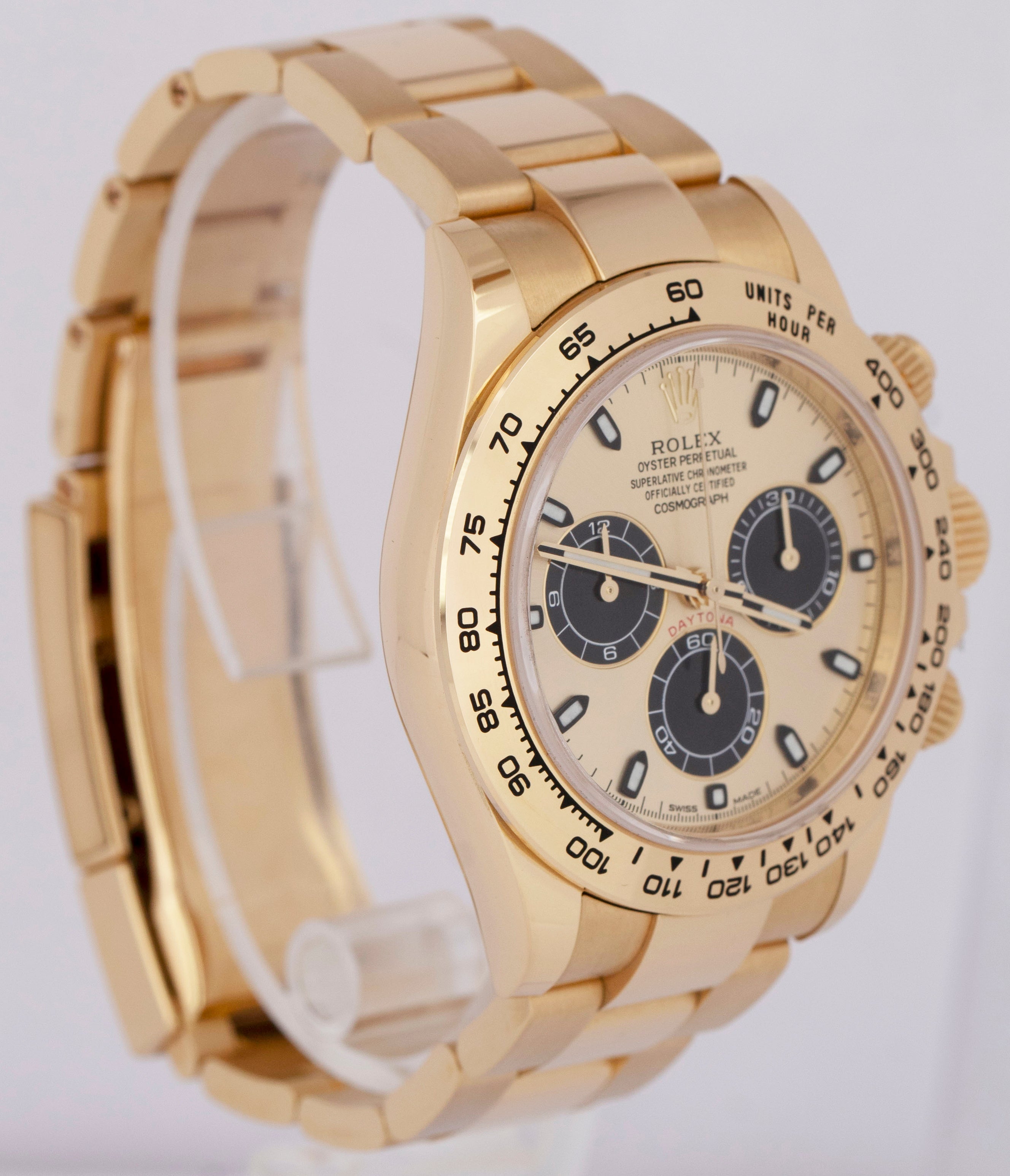 2022 NEW PAPERS Rolex Daytona Champagne YML 40mm 18K Gold Watch 116508 BOX