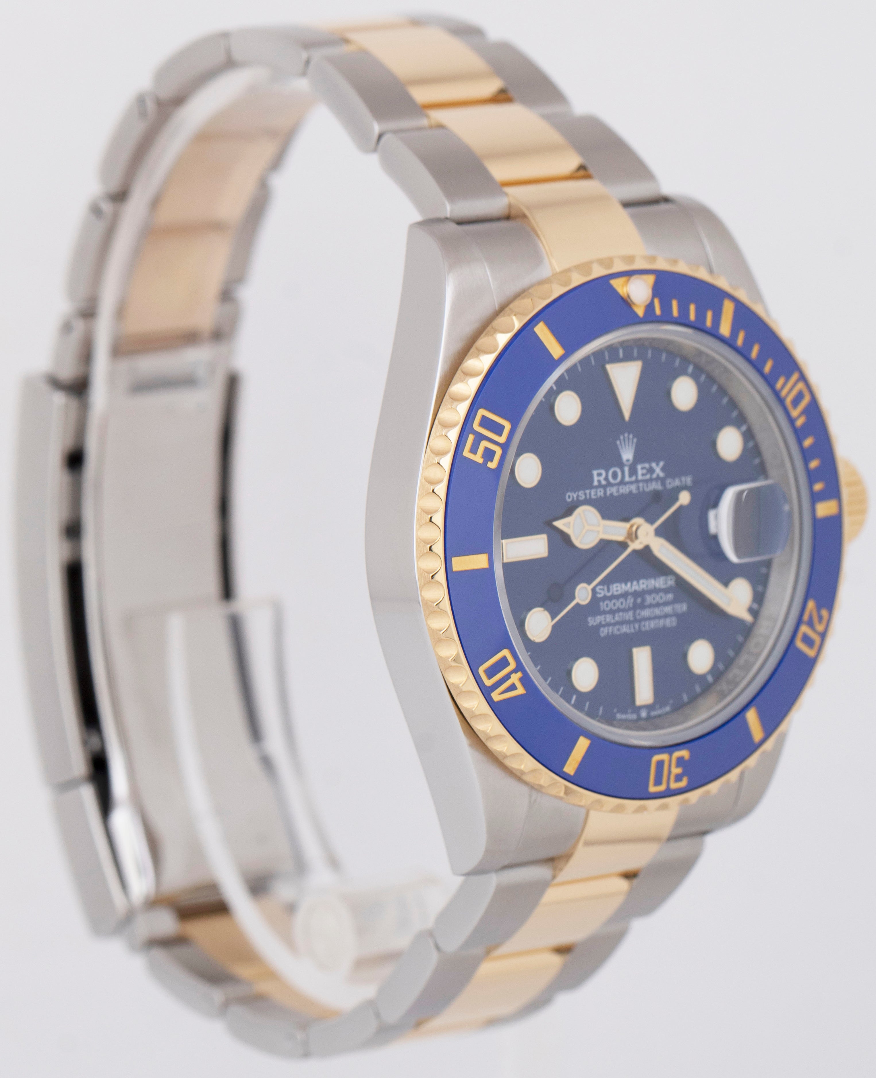 2023 Rolex Submariner Date 41mm Ceramic Two-Tone 18K Yellow Gold Watch 126613 LB