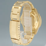 MINT Rolex 16618 Submariner Yellow Gold Blue Sunburst 40mm Watch Box