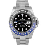 MINT Rolex GMT-Master II BATMAN Oyster Stainless Steel 40mm 126710 BLNR BOX