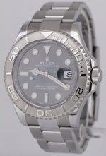 MINT 2020 PAPERS Rolex Yacht-Master 40mm Rhodium Blue 950 Steel 126622 Watch BOX