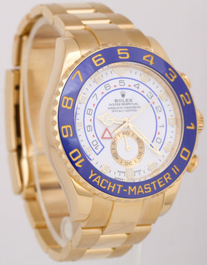 MINT PAPERS Rolex Yacht-Master II NEW STYLE HANDS 18K Gold 44mm 116688 BOX