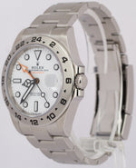 MINT NEW PAPERS Rolex Explorer II 42mm POLAR WHITE Steel Orange GMT 226570 BOX