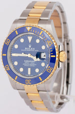 2021 NEW PAPERS Rolex Submariner Date 41mm Ceramic Two-Tone Gold 126613 LB BOX