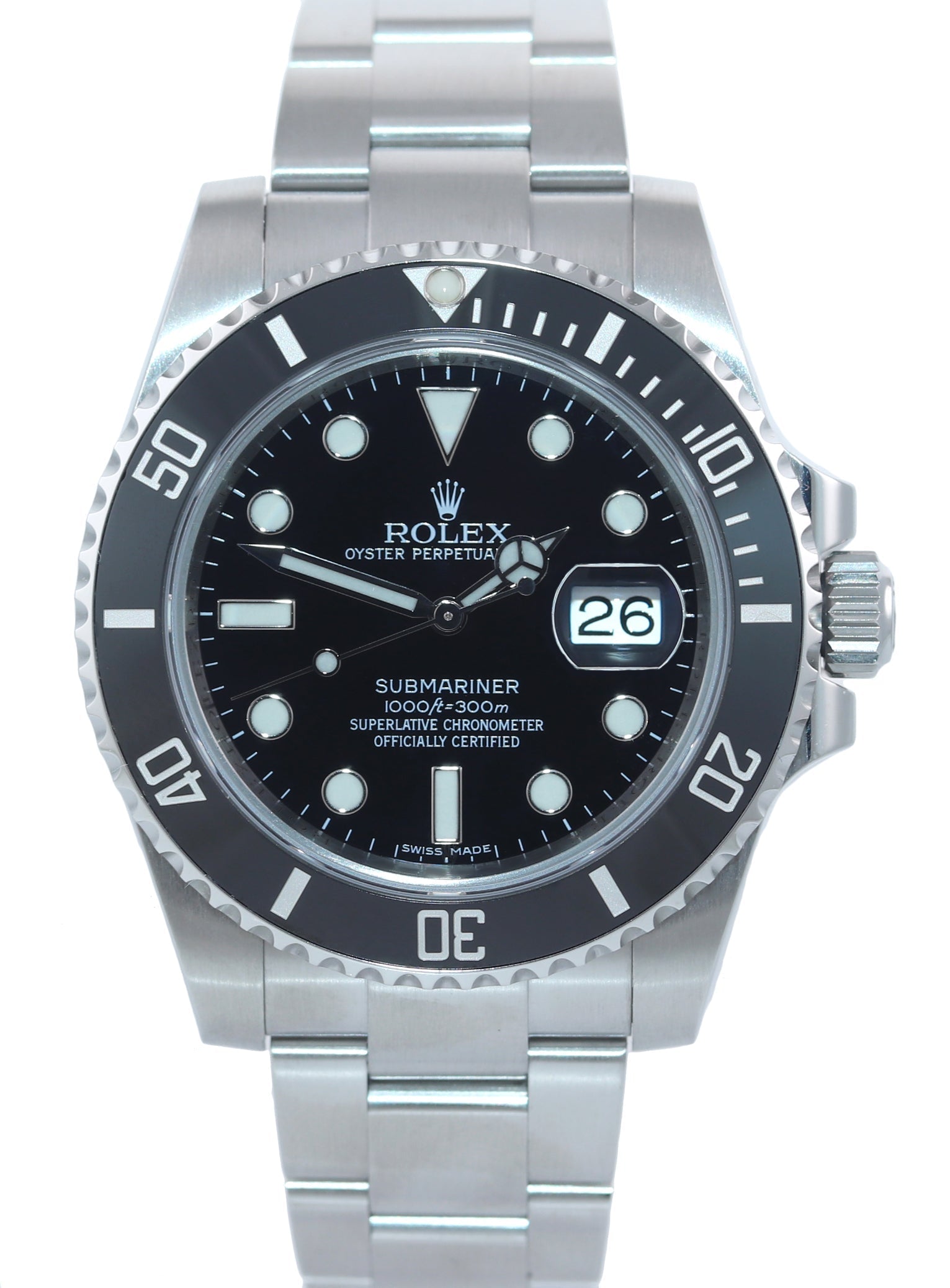 MINT Rolex Submariner Date 116610 Steel Black Ceramic Bezel 40mm Watch Box