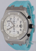 MINT Audemars Piguet Royal Oak Offshore Safari Cream White Chrono Steel 26170ST