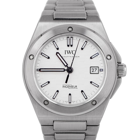 MINT 2024 PAPERS IWC Ingenieur Stainless Steel White 40mm Watch IW328902 BOX