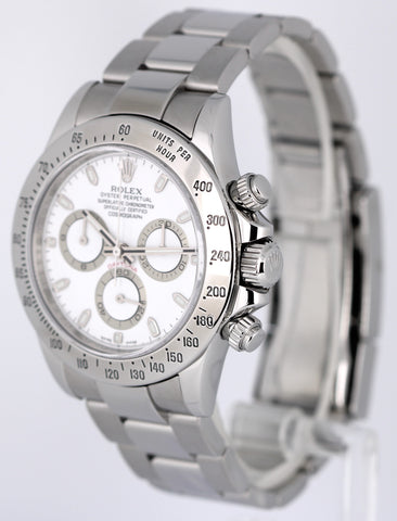 Rolex Daytona Cosmograph Stainless Steel REHAUT White "APH" 40mm 116520 Watch