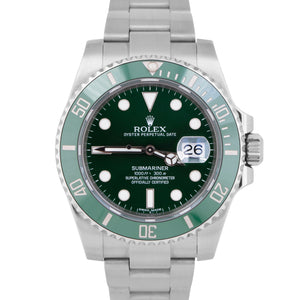 MINT PAPERS Rolex Submariner Date Hulk Green Ceramic Steel Watch 116610 LV BOX