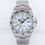 2024 NEW PAPERS Rolex Explorer II 226570 White Polar Steel Date 42mm Watch Box