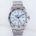 2022 NEW PAPERS Rolex Explorer II 42mm 226570 White Polar Steel Date Watch Box