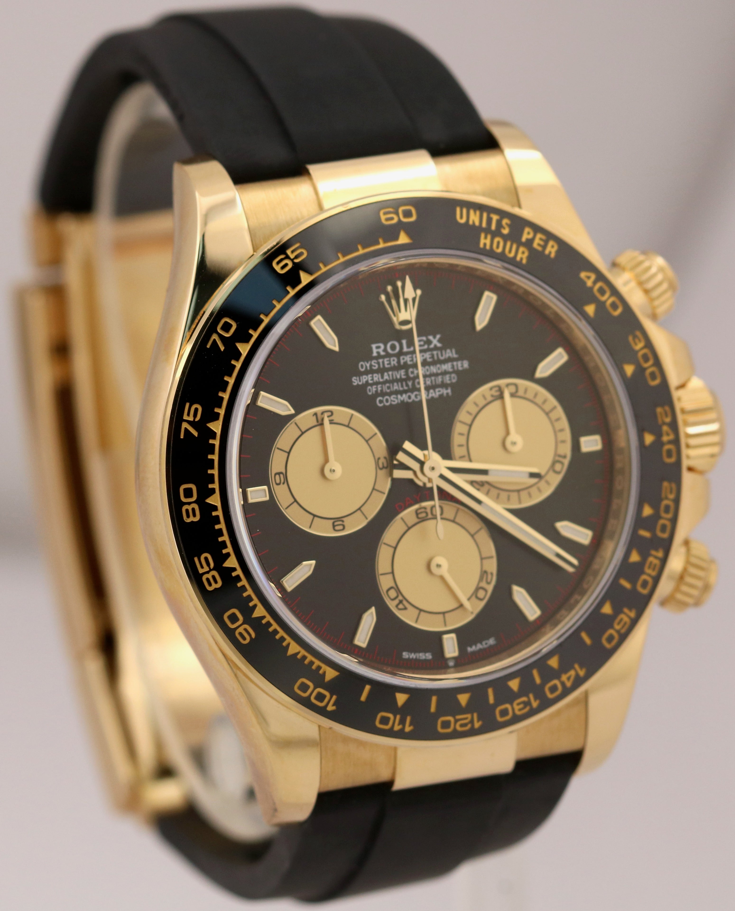 MINT 2024 Rolex Daytona Gold Oysterflex PAUL NEWMAN 18K Gold 126518 LN Watch BOX