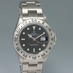 MINT 2000 Rolex Explorer II 16570 Stainless Steel Black Dial GMT 40mm Watch Box
