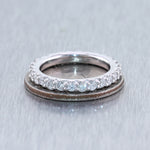 14k White Gold 1.00ctw Diamond Eternity Wedding Band Ring