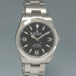 2020 NEW PAPERS Rolex 214270 Explorer Black BLUE LUME 3-6-9 Steel 39mm Watch