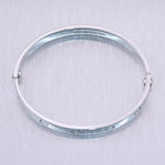 Cartier 18k White Gold Old Style Love Bangle Bracelet Size 17 Box