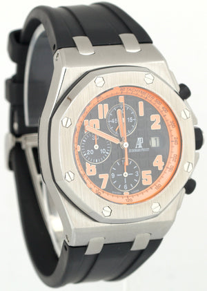 MINT Audemars Piguet Royal Oak Offshore VOLCANO Orange Rubber Steel 26170ST