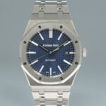2014 MINT Audemars Piguet Royal Oak 41mm Steel 15400ST Blue Dial Watch Box