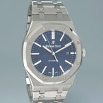 2014 MINT Audemars Piguet Royal Oak 41mm Steel 15400ST Blue Dial Watch Box