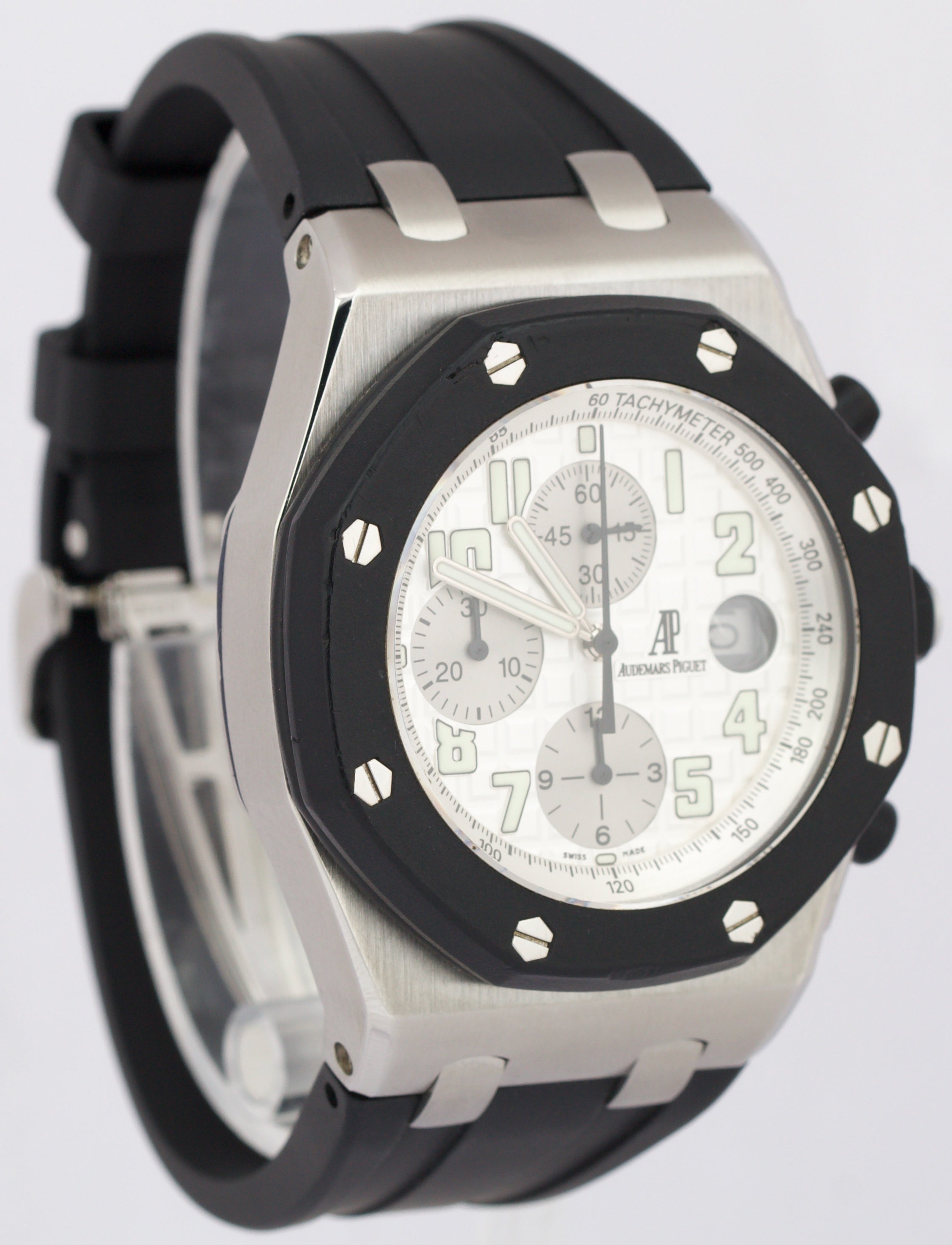 Audemars Piguet Royal Oak Offshore Chronograph Steel White 42mm Rubber 25940SK