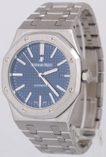 MINT Audemars Piguet Royal Oak BLUE 41mm Stainless Watch 15400ST.OO.1220ST.03