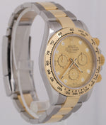 MINT Rolex Daytona Cosmograph 40mm CHAMPAGNE DIAMOND 18K Gold Steel 116503 BOX