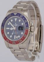 NEW PAPERS Rolex GMT-Master II PEPSI Red Blue 18K White Gold 126719 BLRO BOX