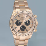 MINT Rolex Daytona Cosmograph Rose Gold Sundust Panda 116505 Chrono Watch Box