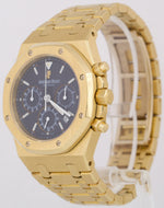 2024 ARCHIVES Audemars Piguet Royal Oak Chronograph 18k Gold BLUE 39mm 25860BA