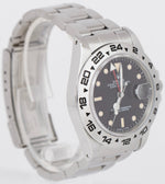UNPOLISHED 1988 Rolex Explorer II Black Patina Stainless Steel 40mm Watch 16550