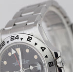 UNPOLISHED 1988 Rolex Explorer II Black Patina Stainless Steel 40mm Watch 16550