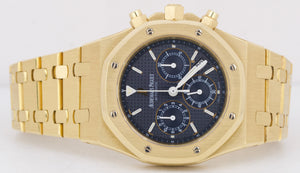 2024 ARCHIVES Audemars Piguet Royal Oak Chronograph 18k Gold BLUE 39mm 25860BA