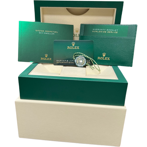 2024 NEW PAPERS Rolex Sky-Dweller MINT GREEN Stainless 42mm Oyster 336934 BOX