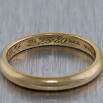 Antique Vintage Estate Tiffany & Co. 18k Yellow Gold Wedding Band Ring