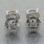 Modern 14k White Gold 2.01ctw Diamond Stud Earrings