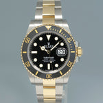 2020 NEW PAPERS Rolex Submariner 41mm Black 126613LN Two Tone Gold Steel Watch