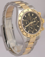 MINT NEW CARD Rolex Daytona BLACK Two-Tone 18K Yellow Gold 40mm 116503 BOX