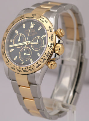 MINT NEW CARD Rolex Daytona BLACK Two-Tone 18K Yellow Gold 40mm 116503 BOX