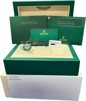 2020 NEW PAPERS Rolex Daytona Cosmograph 40mm White Two-Tone 18K Gold 116503 BOX