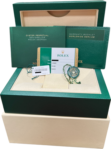 MINT PAPERS Rolex Sea-Dweller 126600 Black Mark I Stainless 43mm MK1 Watch BOX