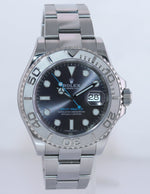 MINT PAPERS Rolex Yacht-Master 116622 Rhodium Steel Platinum Blue 40mm Watch