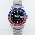 MINT Rolex GMT-Master Pepsi Blue Red Tritium Steel 16700 Watch Oyster Box