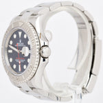 MINT Rolex Yacht-Master 40mm BLUE Platinum Stainless Steel Oyster Watch 126622